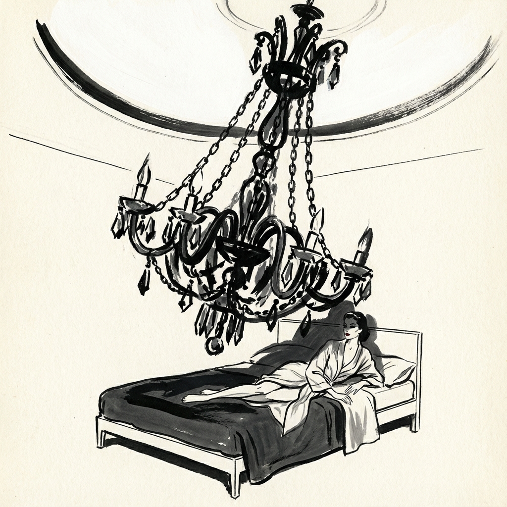 [Bedroom] Bedroom Chandelier—Sword of Damocles Above Your Head