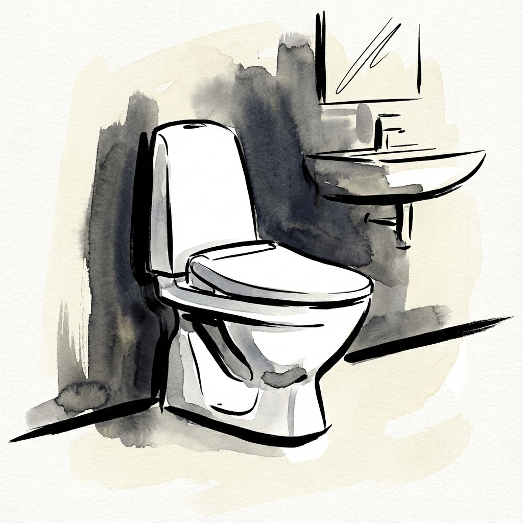 [Bathroom] Toilet Lid—Close Your Wealth Drain